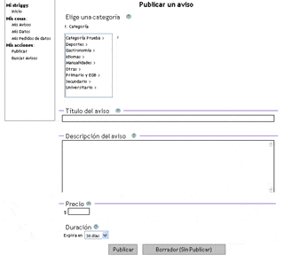 Animaci&oacute;n Publicar